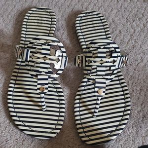 Tory Burch striped sandals